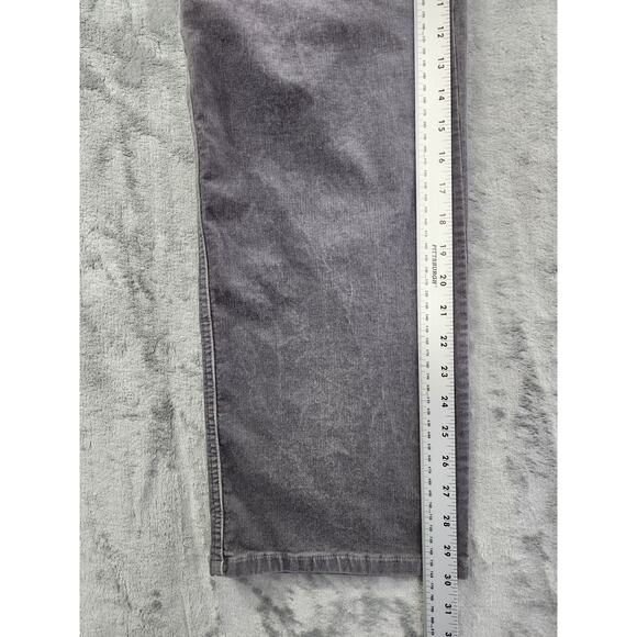 Charter Club Allison Fit Full Length Corduroy Pants Size 8P Gray Straight Leg - Picture 10 of 12